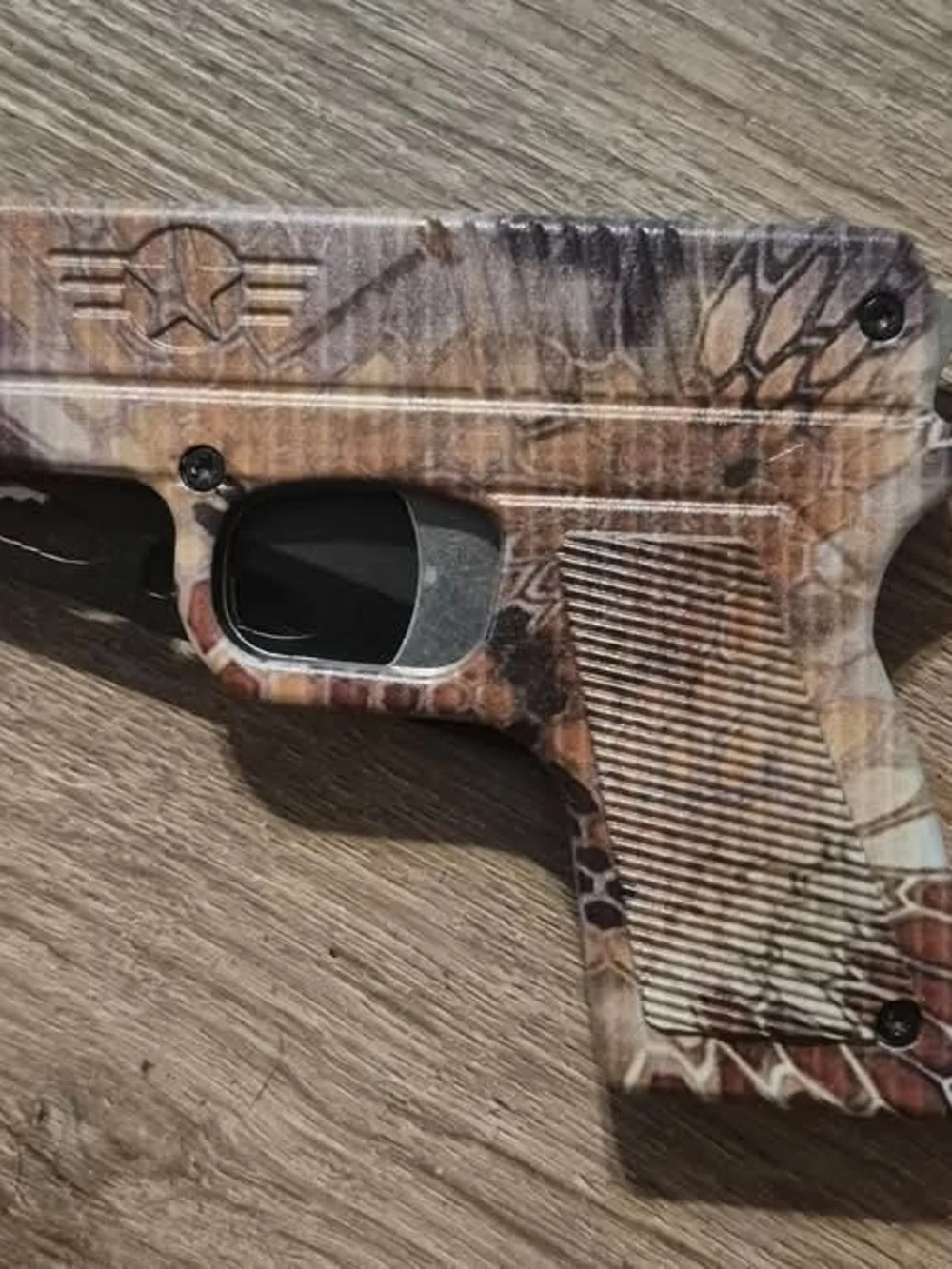 Custom Camo Pistol Frame - Brown/Tan Pattern